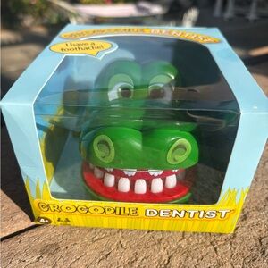 Crocodile Dentist Game - Green Crocodile with Red Mouth